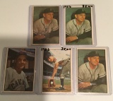 Five 1953 Bowman cards - #29-#31 Various Players