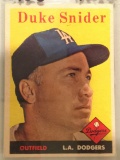 1958 Topps #88 Duke Snider