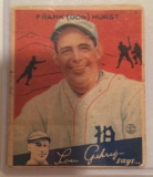 1934 Goudey #33 Frank Hurst