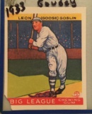 1933 Goudey #168 Leon Goslin