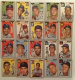 Twenty 1954 Topps cards - #2-#44 – Various Players