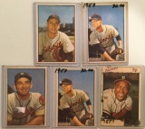 Five 1953 Bowman cards - #3-#6 – Various Players
