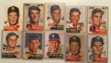 Ten 1953 Topps cards - #89-#105 – Various Players