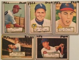 Five 1952 Topps cards - #68-#92 – Various Players