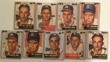 Nine 1953 Topps cards - #212-#219 – Various Players