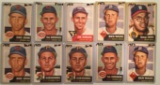 Ten 1953 Topps cards - #3-#12 – Various Players