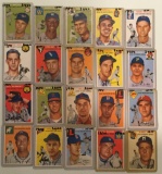 Twenty 1954 Topps cards - #168-#208 – Various Players