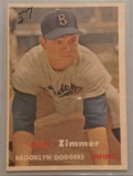 1957 Topps #284 Don Zimmer