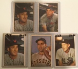 Five 1953 Bowman cards - #20-#23 – Various Players