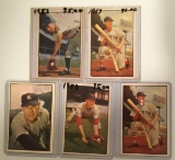 Five 1953 Bowman cards - #25-#29 – Various Players