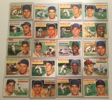 Twenty 1956 Topps card – Various Players
