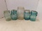 (4) BLUE BALL PINT JARS & KERR QUART JAR