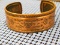 COPPER BRACELET W/ SOUTHWESTERN ETCHINGS