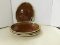 (4) WESTERN STONEWARE OVAL STEAK PLATES