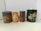 VINTAGE ADVERTISING TIN CANS & CANISTER