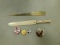 LETTER OPENERS & PIN BACK BUTTONS