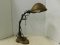 ANTIQUE COPPER DESK LAMP / ASHTRAY