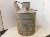 ANTIQUE RAILROAD? GALVANIZED WATER CAN