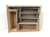 (6) ASSORTEED WOODEN DRAWERS