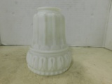 VINTAGE WHITE GLASS LAMP SHADE