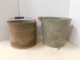 (2) GALVANIZED BAILED BUCKETS