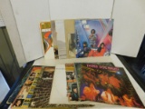 STACK OF CLASSIC ROCK & POP LP RECORDS