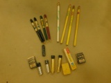 BULK LOT OF VINTAGE AG COMPANY WOOD & MECHANICAL PENCILS