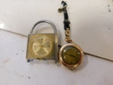 (2) SMALL LADIES POCKET WATCHES - HALLMARK & VAVARRE