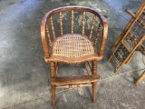 CANE SEATED HIGH CHAIR - NO TRAY