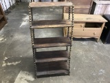 5 TIER SPINDLE/SPOOL FRAMED SHELF