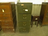 SHAW-WALKER WOOD 4 DRAWER FILE CABINET