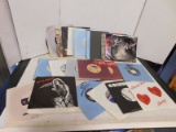 STACK OF CLASSIC ROCK & POP 45 RPM RECORDS