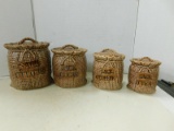 SET OF SACK O' CANISTERS