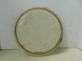 VINTAGE MACOMB POTTERY CO. CROCK LID