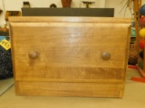 HAND MADE WOODEN BOX W/ DRAWER