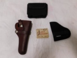 HUNTER HOLSTER MODEL 1100, RUGER HOLSTER, BULLDOG HORIZONTAL CELL PHONE HOLSTER