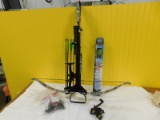 EXCALIBUR AXIOM CAMO CROSSBOW W/ TACT ZONE ILLUMINATEF SCOPE & BOX OF ARROWS