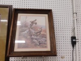 FRAMED PHEASANT DECORATOR PRINT BY MESSIER