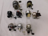 FLAT OF (9) CLOSED FACE FISHING REELS