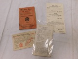 LOT OF 1930'S FISHING LICENSES