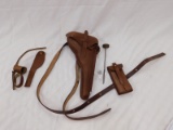 REPRODUCTION ARTILLERY LUGER HOLSTER RIG - LIKE NEW