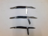 (3) MISC. 3 BLADE FOLDING KNIVES