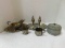 GROUP OF SILVER PLATE TABLE SERVICE ITEMS