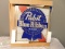 PABST BLUE RIBBON STAINED GLASS - NOS