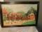 FRAMED BUDWEISER CLYDESDALE 8 HORSE HITCH PRINT
