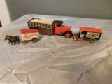 GROUP OF ANHEUSER BUSCH TOY TRUCKS