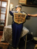 1950'S METAL PAINTED COCA COLA SCHOOL ZONE CROSSING GUARD