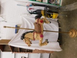 VINTAGE HOME MADE CAROUSEL HORSE