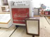 BUDWEISER GUITAR AMP W/ MIC INPUTS & AN ARCHER KIT STROBE LIFGHT