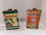 TANDROTINE & THOMPSON'S WATER SEALER 1 GAL TIN CANS